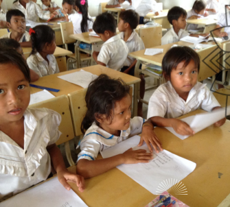 SGB Cambodia students in class